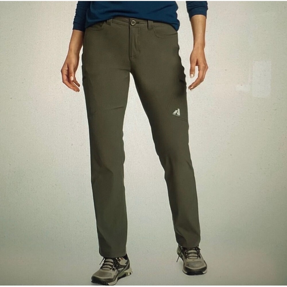Eddie Bauer First Ascent Guide Pro Pants Womens 8 Slate Green Nylon Hiking